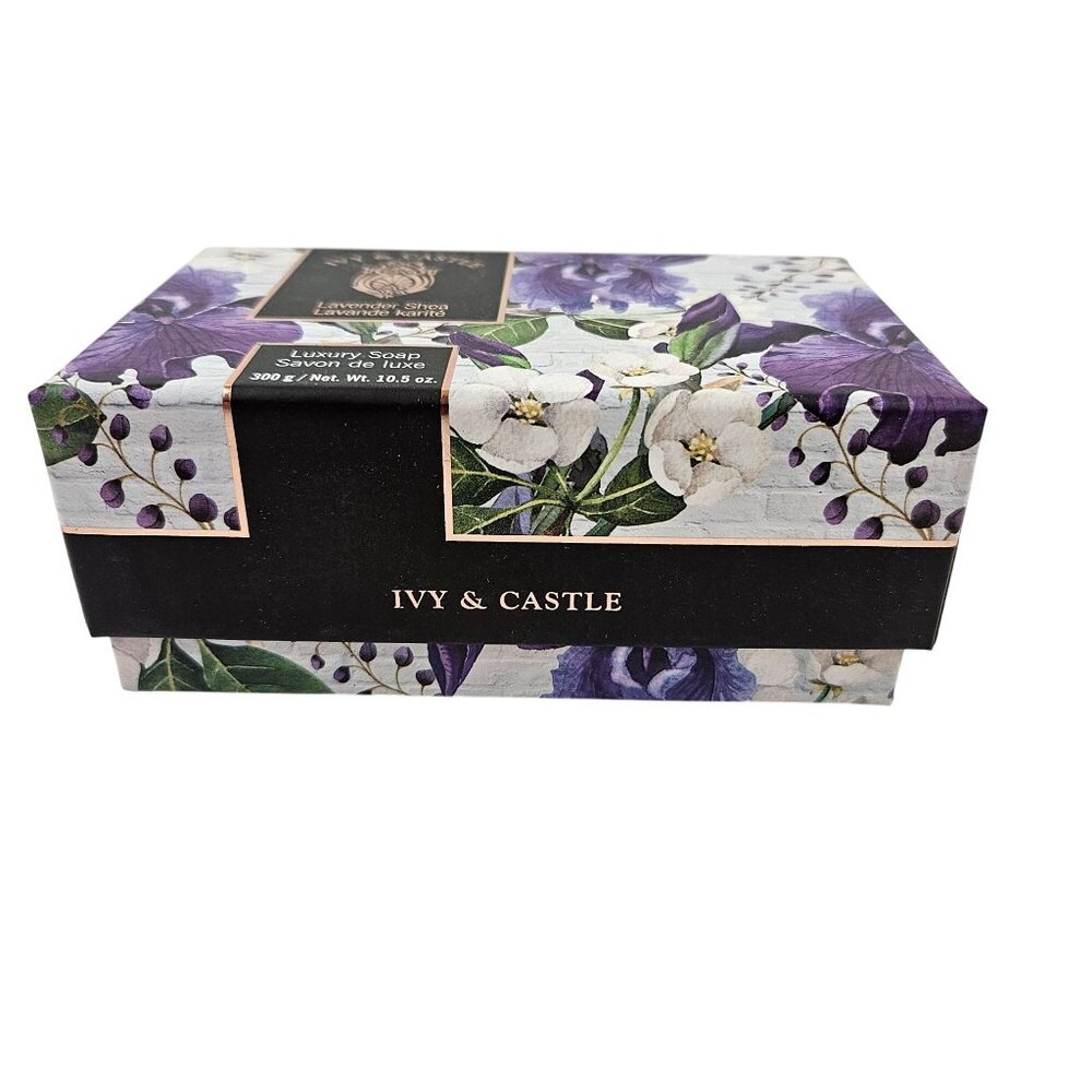 Ivy & Castle Luxury Soap 10.5 oz Lavender Extract Shea Butter New Sealed - Picture 7 of 10